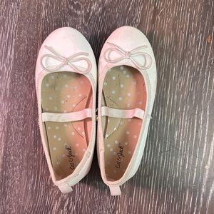 Cat & Jack Cream Ballet Flats with Bow